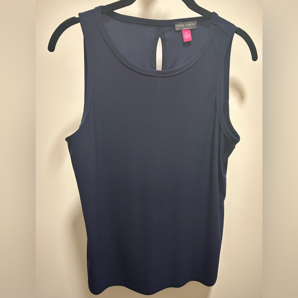 Vince Camuto Classic Navy Tank Top
